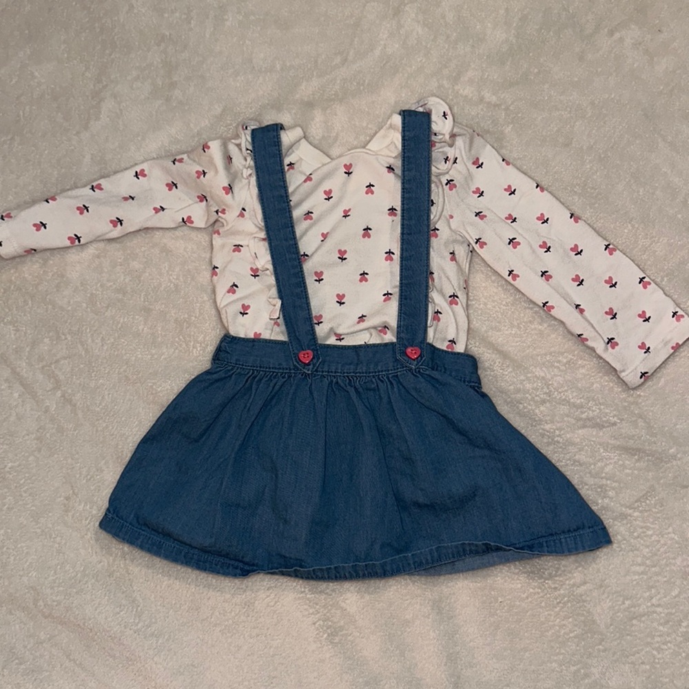 Cat & Jack set. Denim jumper 28 months